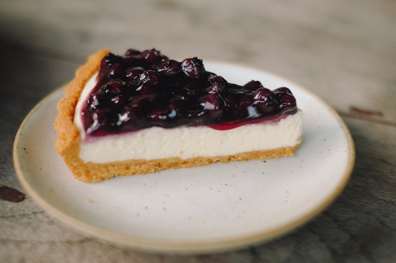 Delicate Berry Cheesecake slice